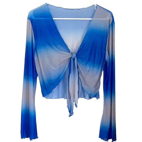 SHEIN SWIM 3 PIECE SET OMBRÉ HALTER TRIANGLE BIKINI BATHING SUIT SWIM WEAR SMALL - Picture 3 of 9